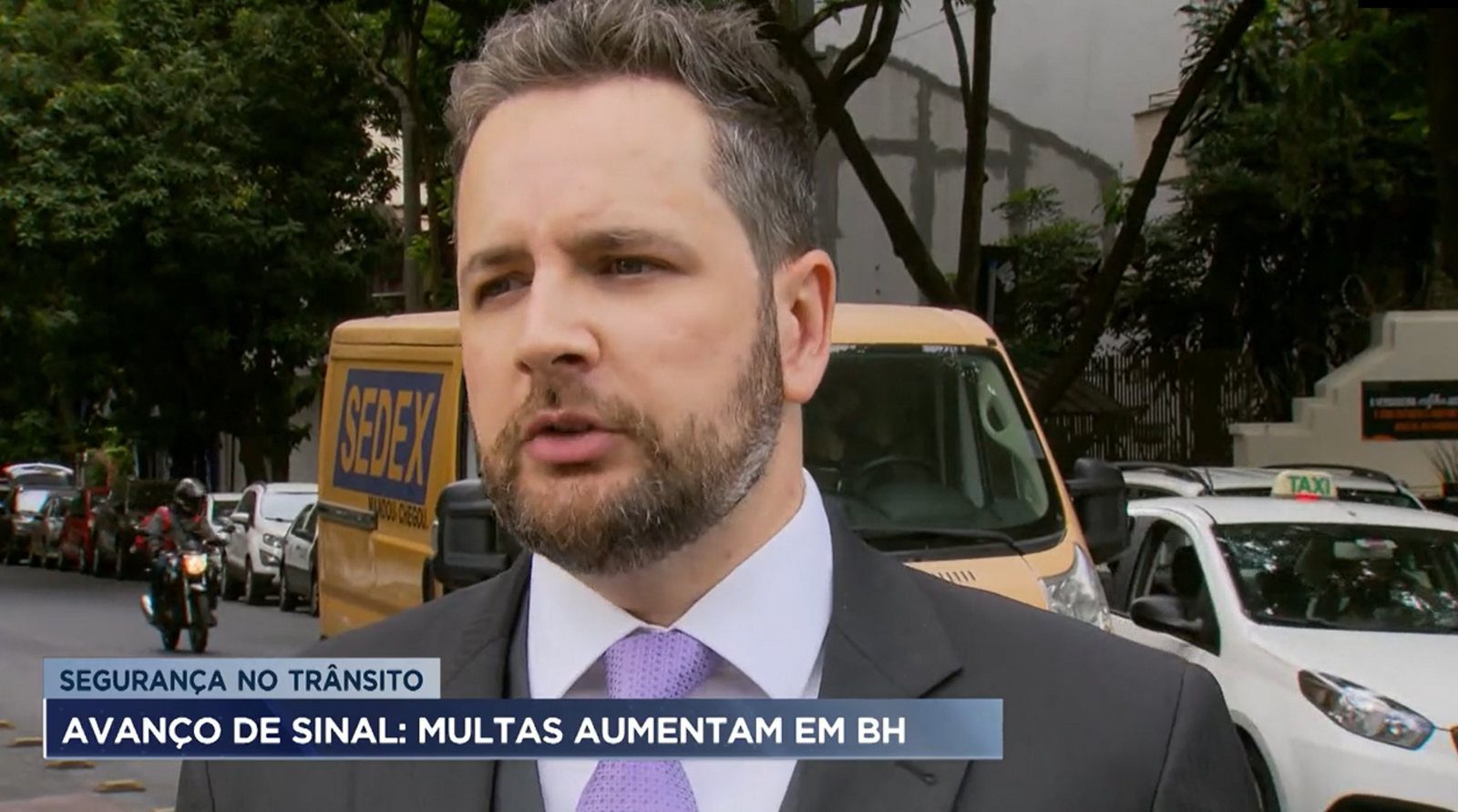 Phelipe Cardoso em entrevista à Rede Record sobre avanço de sinal