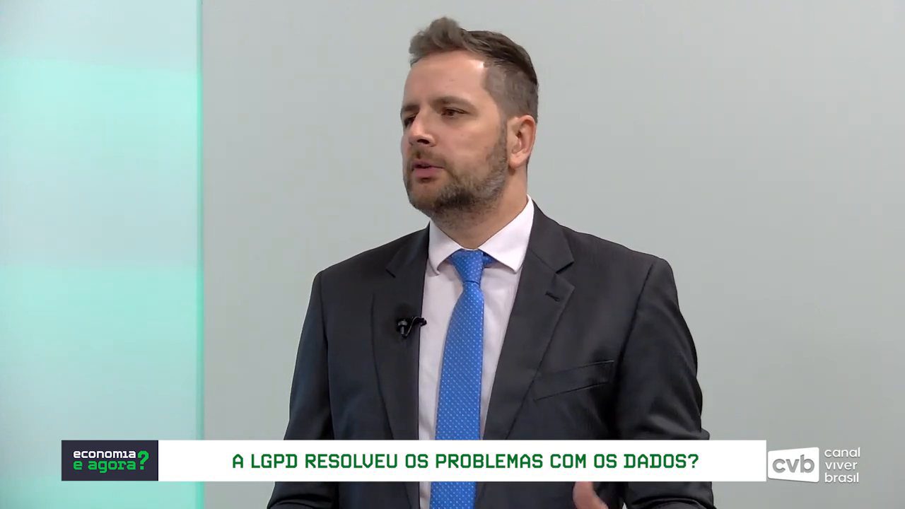 Phelipe Cardoso no programa Economia e Agora?, tema LGPD, Canal Viver Brasil