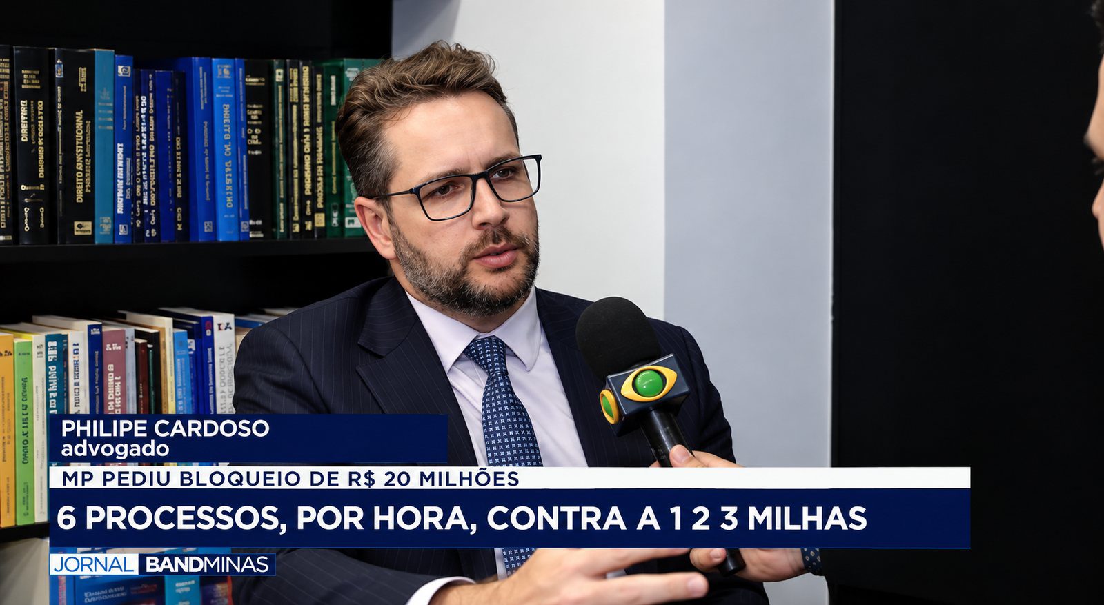Phelipe Cardoso em entrevista à Band Minas