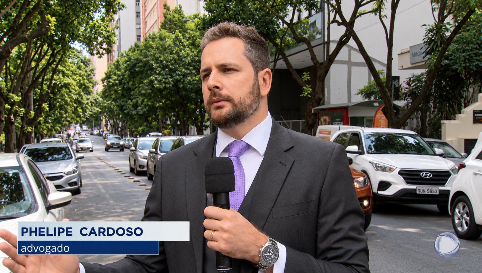 Phelipe Cardoso em entrevista à Rede Record